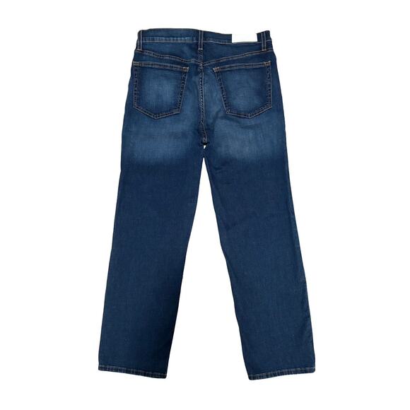 RE/DONE High Rise Stretch Straight Leg Jeans | Medium Wash Classic Denim Size 30 - Picture 2 of 5